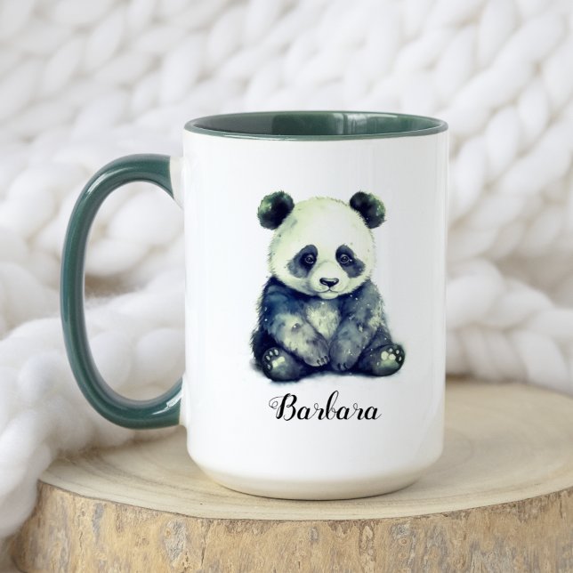Watercolor Baby Panda Bear Tier Tasse (Von Creator hochgeladen)