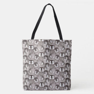 Watercolor Baby Pinguin Pattern  Tasche