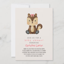 Watercolor Baby Squirrel Niedlich Whimsical Baby G