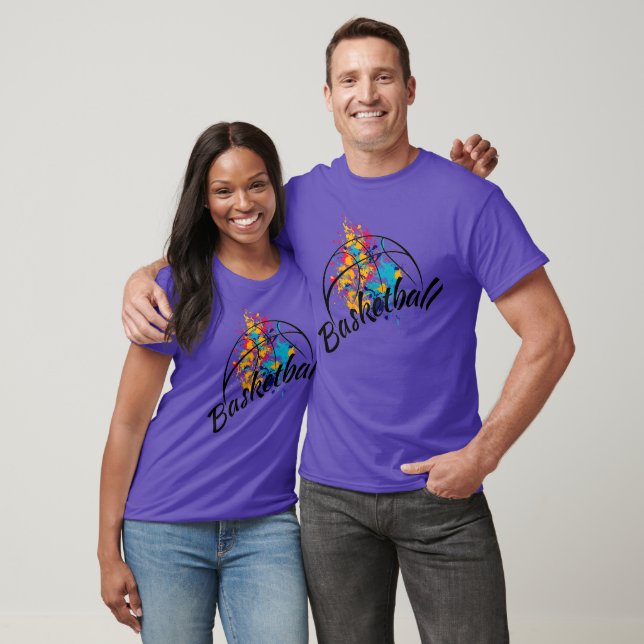 Watercolor Basketball Womens T-Shirt (Unisex)