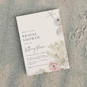 Watercolor Beach Invitation de douche nuptiale