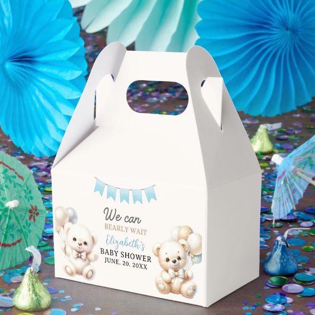 Watercolor Bear Baby Shower party Geschenkschachtel (Party)