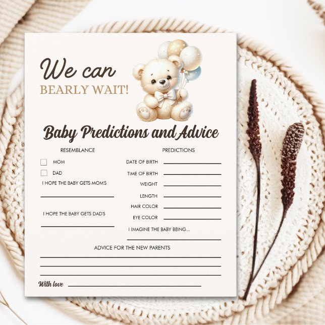 Watercolor Bear for Baby shower boy (Von Creator hochgeladen)