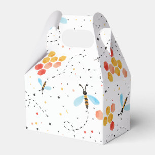 Watercolor Bee Pattern Geschenkschachtel