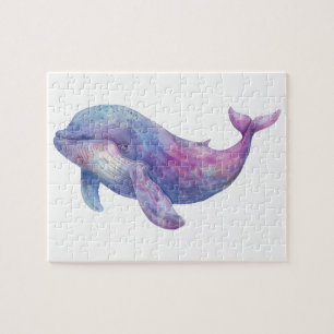 Watercolor Beluga Whale