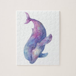 Watercolor Beluga Whale