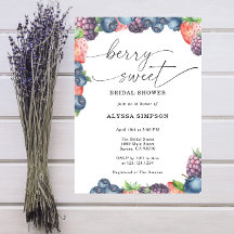 Watercolor Berry Sweet Brautparty