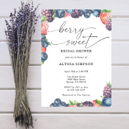 Watercolor Berry Sweet Brautparty Einladung