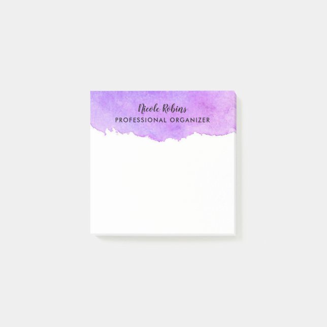Watercolor-beruflicher Organisator Post-it Klebezettel (Vorderseite)
