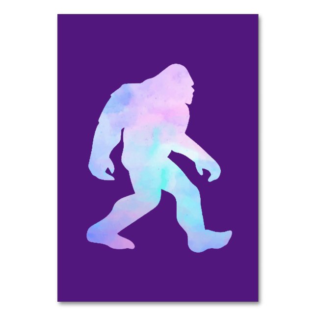 Watercolor Bigfoot       Tischnummer (Vorderseite)