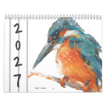 Watercolor Birds Wall Calendar 2027