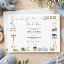 Watercolor Blau Elefant | Jungen-Baby-Party