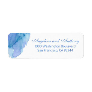 Watercolor-blaue aquamarine