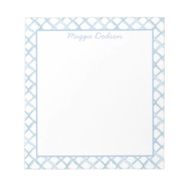 Watercolor Blue Notepad Notizblock
