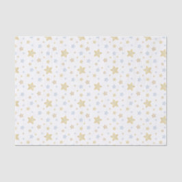 Watercolor Blue Pastellstars Seidenpapier