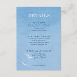 Watercolor Blue Sky Hochzeitkarten Begleitkarte