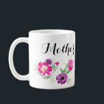 Watercolor-Blumen-Tasse der Mutter Tages Kaffeetasse<br><div class="desc">Das perfekte Mutter-Tages-oder Geburtstags-Geschenk</div>