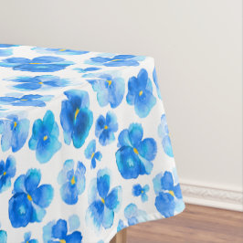 Watercolor BlumenBlumentischdecke blauen Pansy Tischdecke