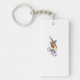 Watercolor bmx rider