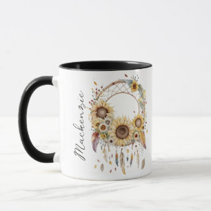 Watercolor Boho Dreamcatcher Tasse