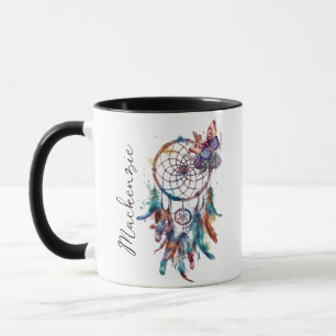 Watercolor Boho Dreamcatcher Tasse