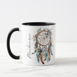 Watercolor Boho Dreamcatcher Tasse