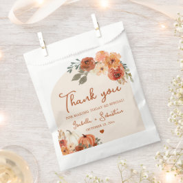 Watercolor Boho Fall Pumpkin Wedkin Vielen Dank Geschenktütchen