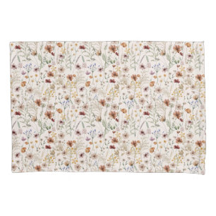 Watercolor Boho Floral Pattern Kissenbezug