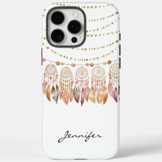 Watercolor Boho Indian Dreamcatcher iPhone 16 Pro Max Hülle
