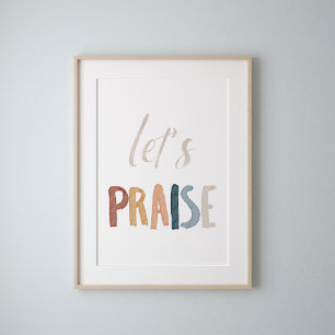 Watercolor boho lasse Lobesposter Poster