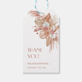 Watercolor Boho Wedding Thank You Geschenkanhänger