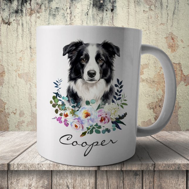 Watercolor Border Collie Kaffeetasse (Von Creator hochgeladen)