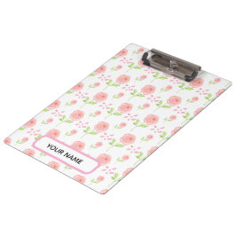 Watercolor Botanical  Floral Pattern Planner Klemmbrett