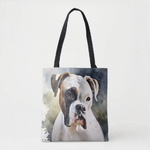 Watercolor Boxer Dog Tasche