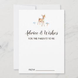 Watercolor Boy Deer sur les cartes de conseil de d