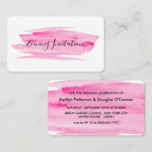 Watercolor Brushstroke, soirée Invitation de bille