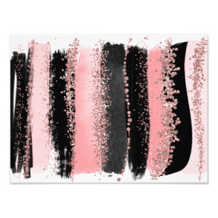 Watercolor-Bürste streicht Fotodruck