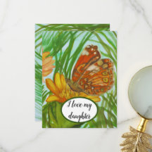 watercolor butterfly flower garden