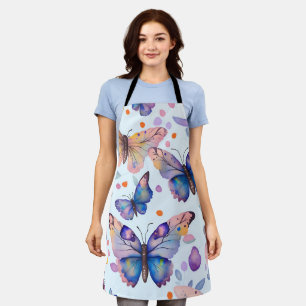 Watercolor Butterfly Pattern Schürze