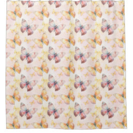 Watercolor Butterfly Whimsy Duschvorhang