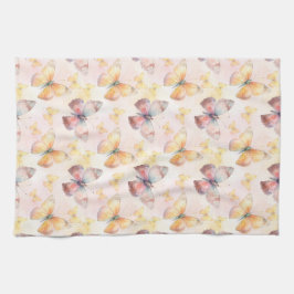 Watercolor Butterfly Whimsy Geschirrtuch