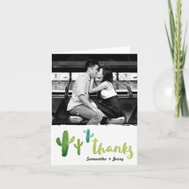 Watercolor Cactus Foto von Thank You Card Dankeskarte