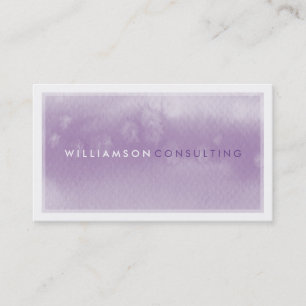 WATERCOLOR CARTE DE VISITE :: moderne tendance vio