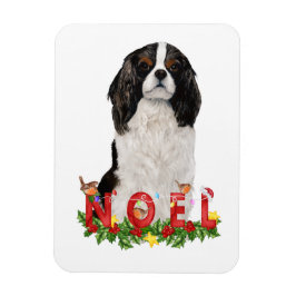 Watercolor Cavalier King Charles Weihnachten Weihn Magnet