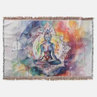 Watercolor Chakra Decke