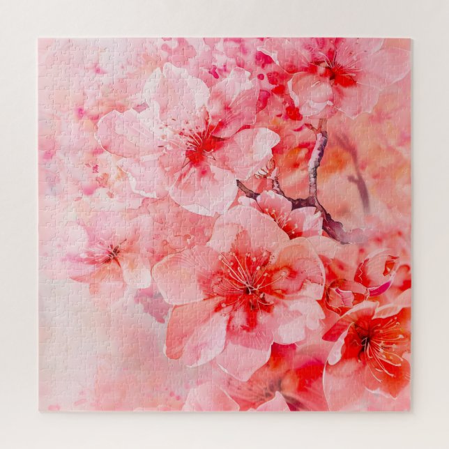 Watercolor Cherry Blossom Bliss (Vertikal)