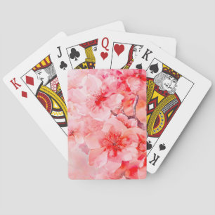 Watercolor Cherry Blossom Bliss Spielkarten