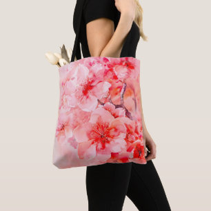 Watercolor Cherry Blossom Bliss Tasche