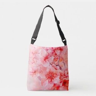 Watercolor Cherry Blossom Bliss Tragetaschen Mit Langen Trägern