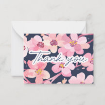 Watercolor Cherry Blossom Dankbarkeit Vielen Dank